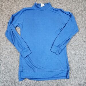 Meke Inc Flight Deck Crewman Jersey Men M Blue Flame Resistant Mock Neck Shirt